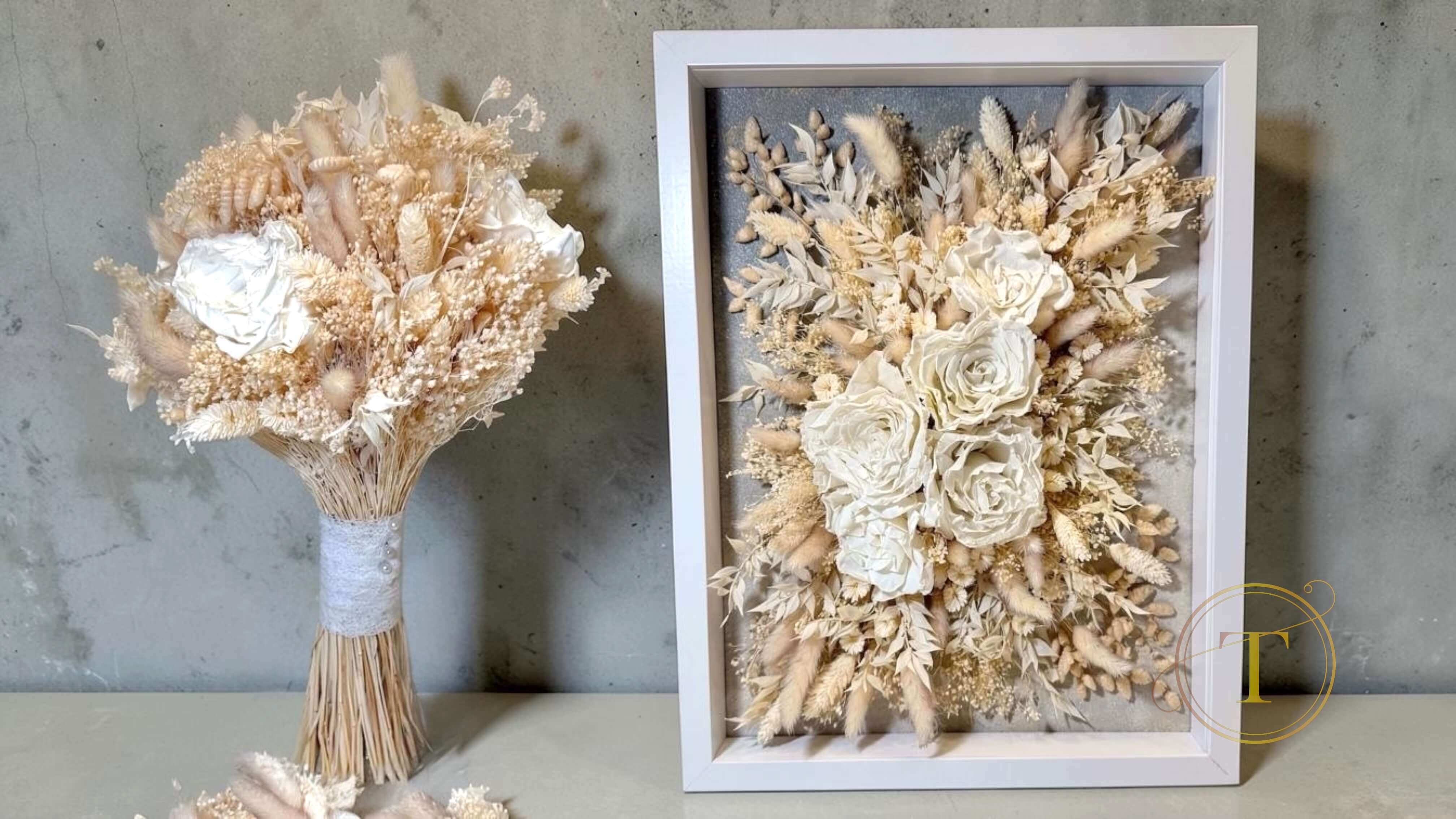 Buchet criogenat de mireasa: poate fi transformat intr-un tablou decorativ?