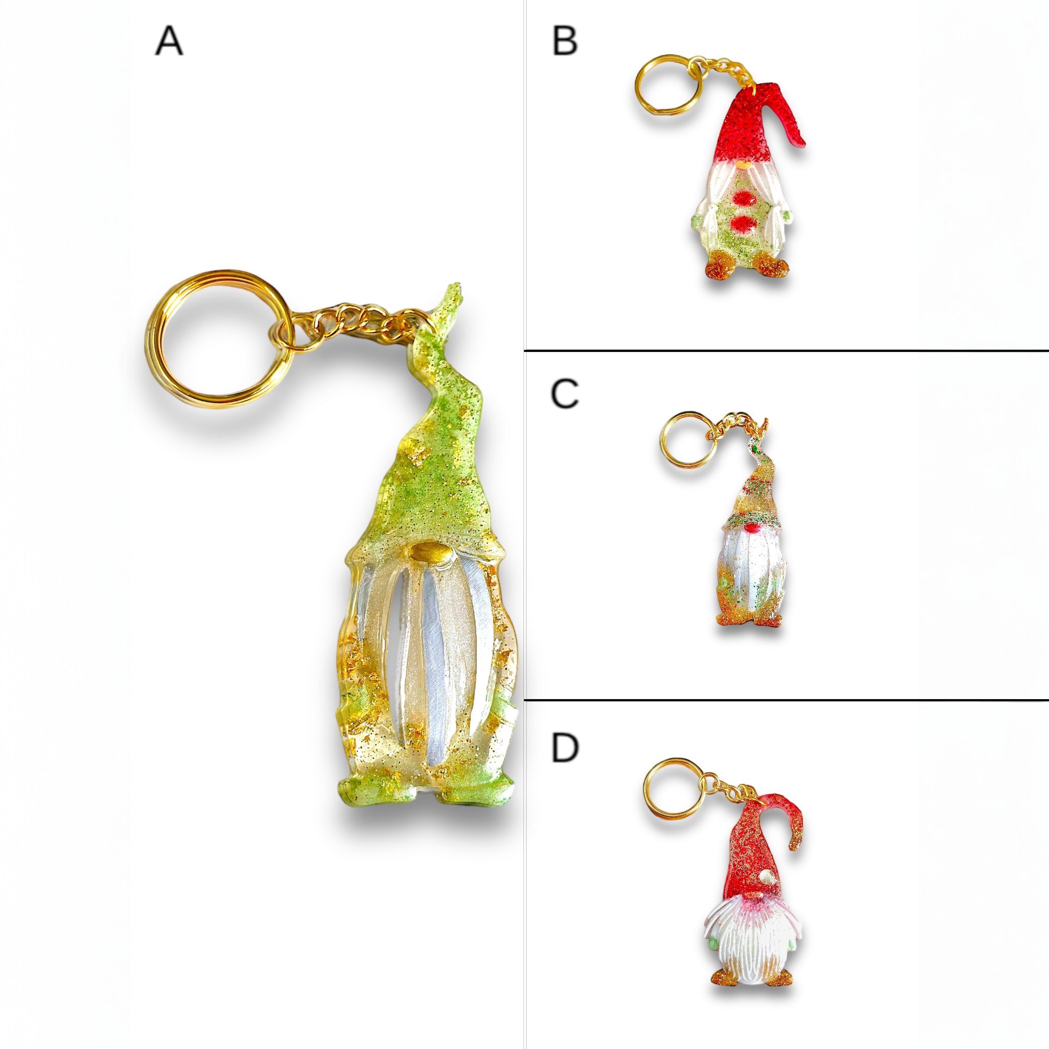 Sparkling Gnome Keychain - Smooth & Touch-Friendly Charming Accessory