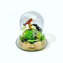 Woodland Relic: Real Stag Beetle and Red Mushroom Preserved Terrarium