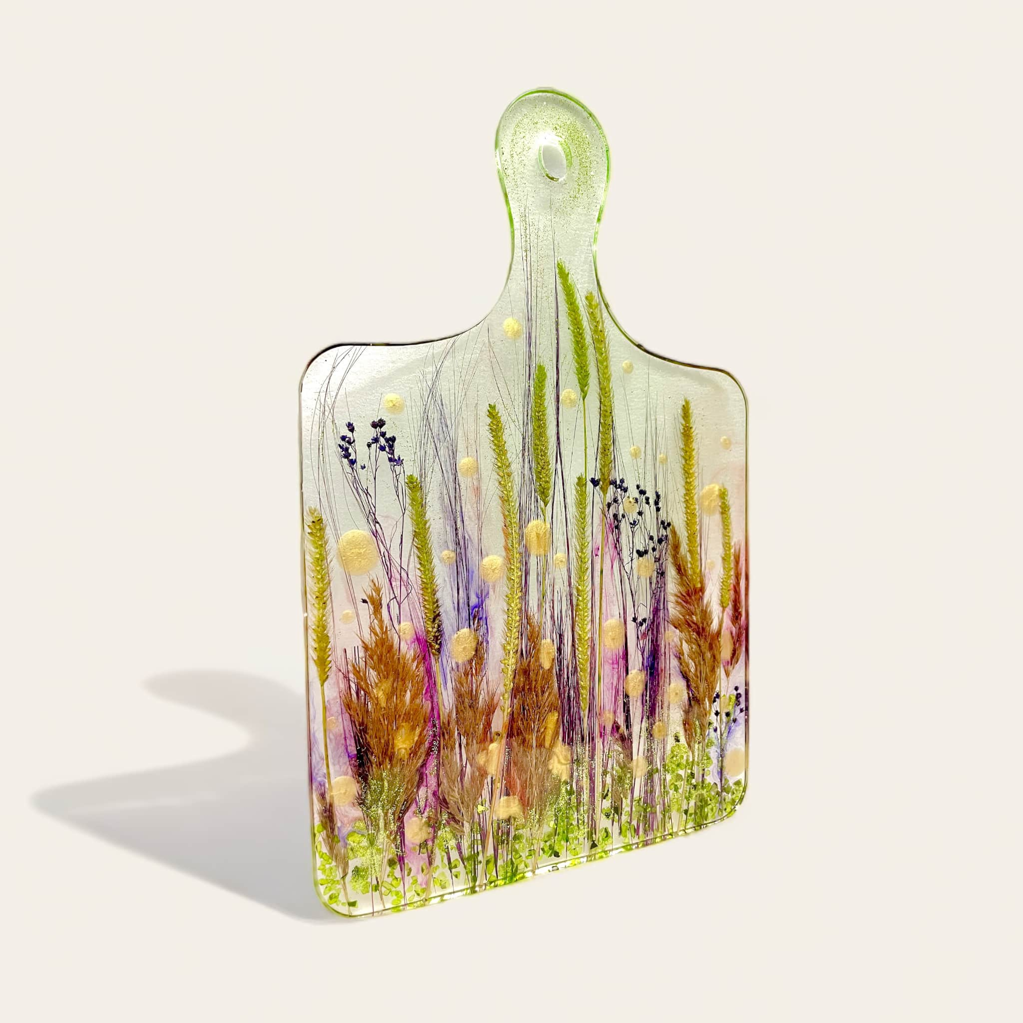 Provence Herbs - Botanical Epoxy Resin Serving Board | Kitchen Decor