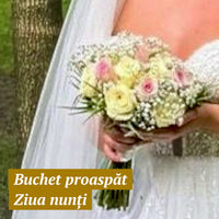 Conservare buchet de mireasa | Tablou 3D silueta rotunda, 32×32cm