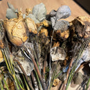 buchet mireasa deteriorat cu mucegai inainte de restaurare conservare flori