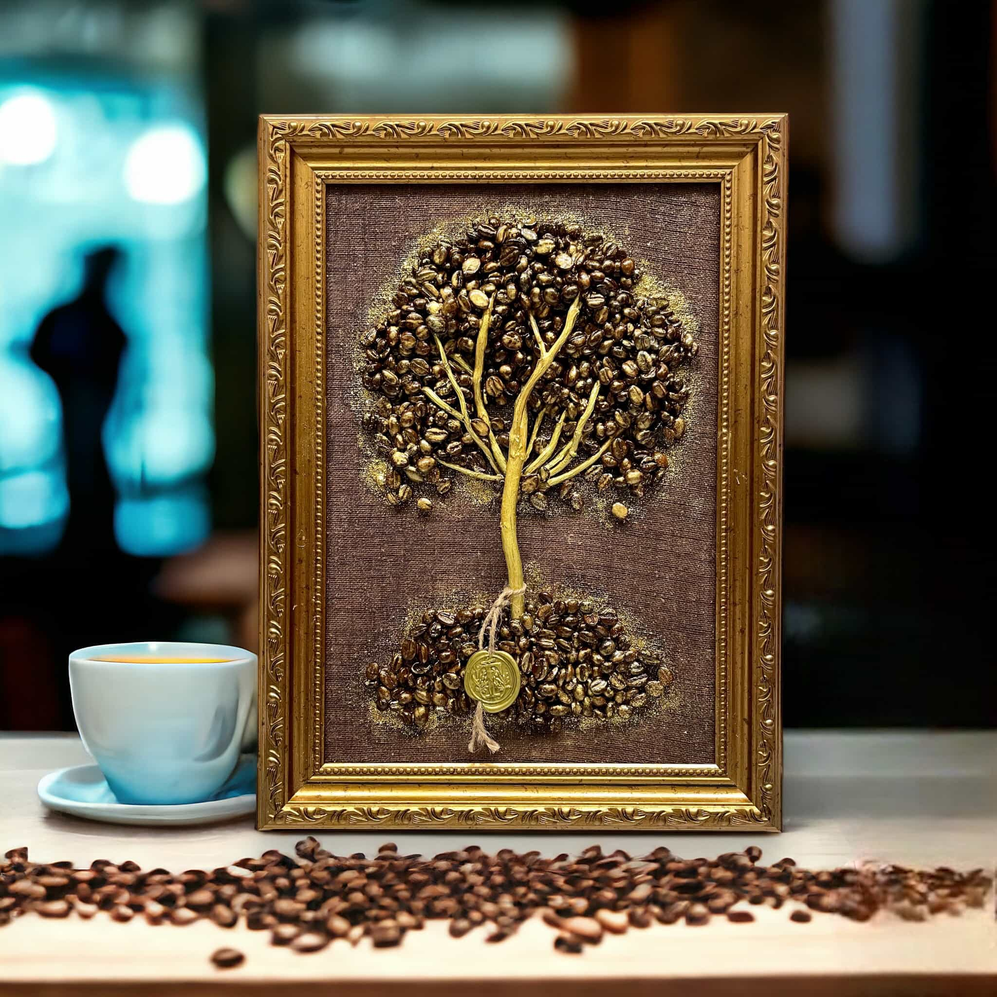 Coffee Tree framed wall decor gift