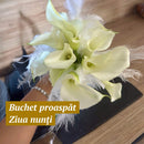 Buchet mireasa cu calele restaurat artistic in rasina | Tablou 3D cu LED