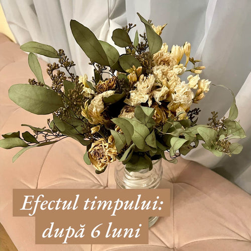 Aged dried bouquet before epoxy restoration