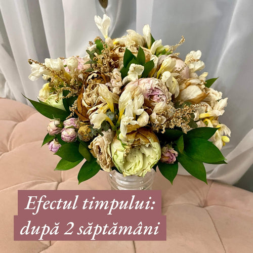 A;most wilted bouquet before restoration