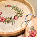 Wild Poppies: Handmade Wooden Tray & Cutting Board Set