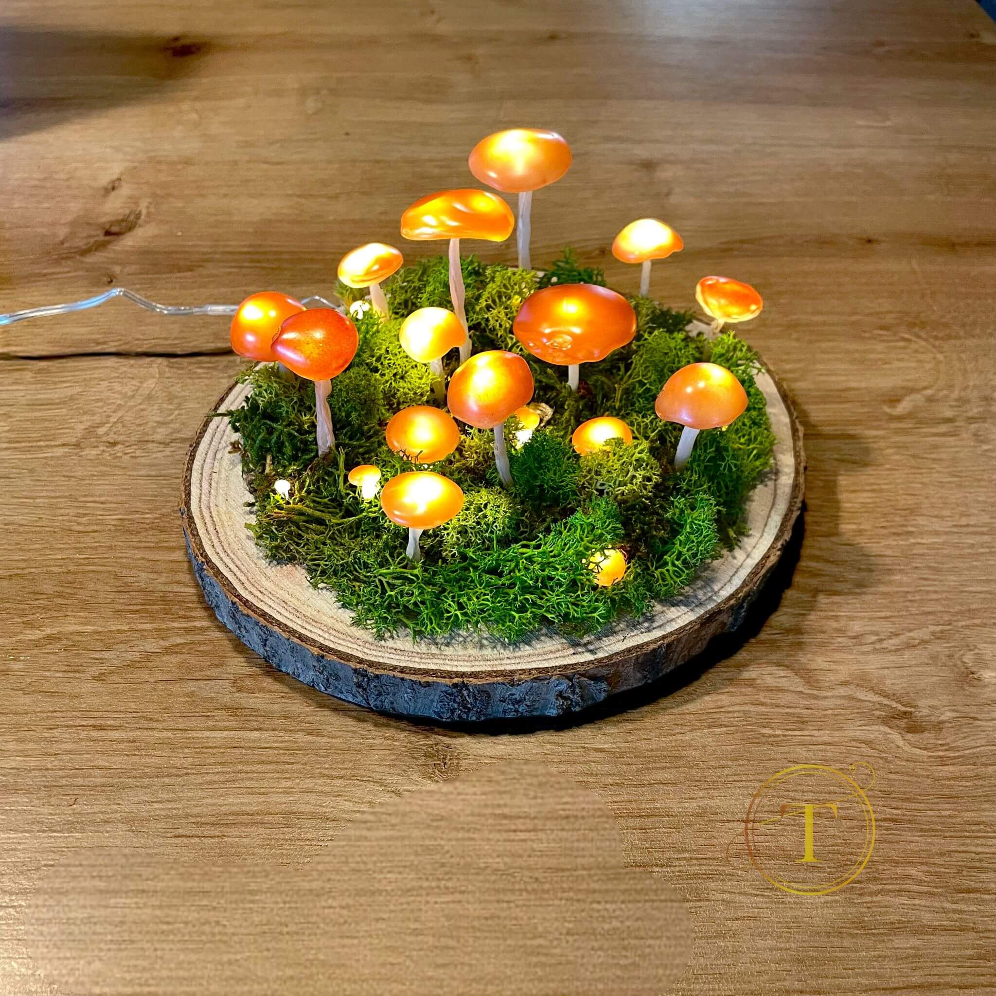 Mystical Mushroom - LED Night Light Lamp | Yellow-orange Glow