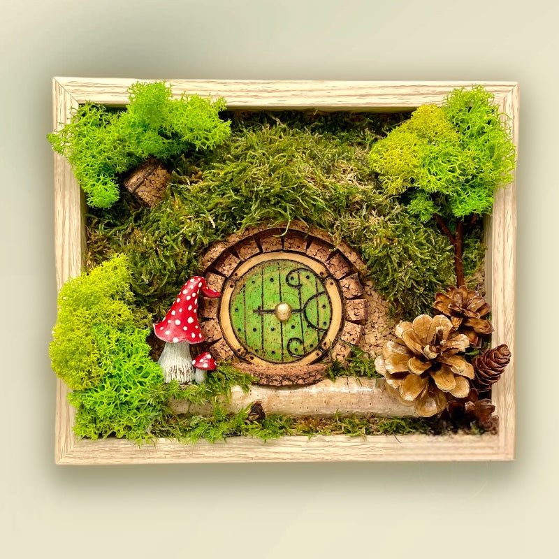 The Enchanted Shire: preserved moss wall art