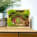 Complete view of a Hobbit moss frame  in living room